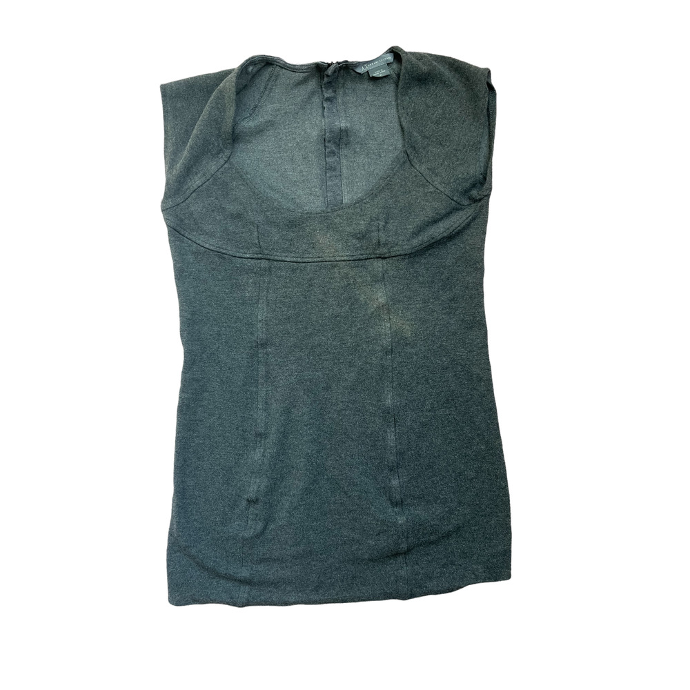 Armani Exchange Gray Short Sleeve Blouse Top Size Medium